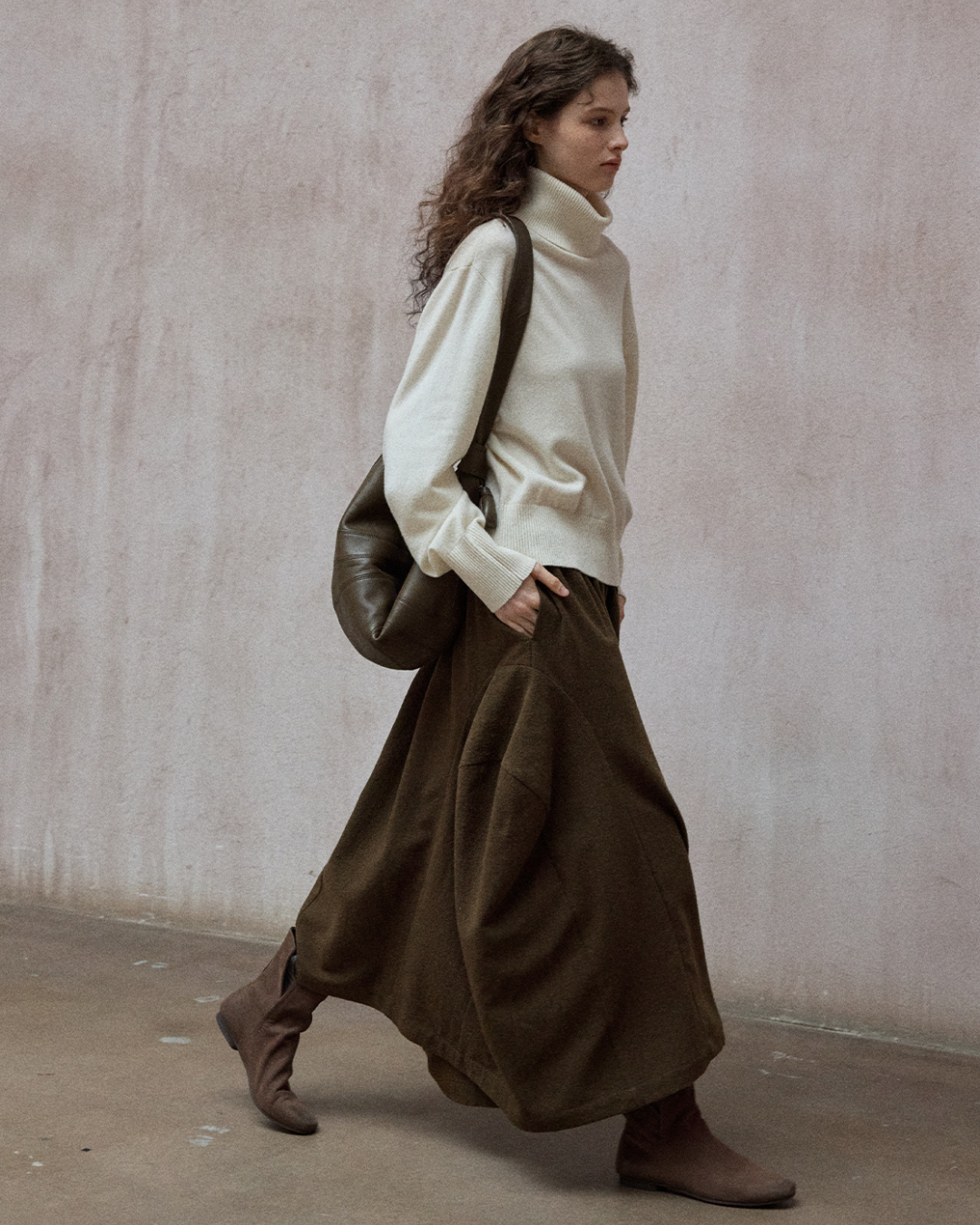 ハイウエストカーブスカート 10160