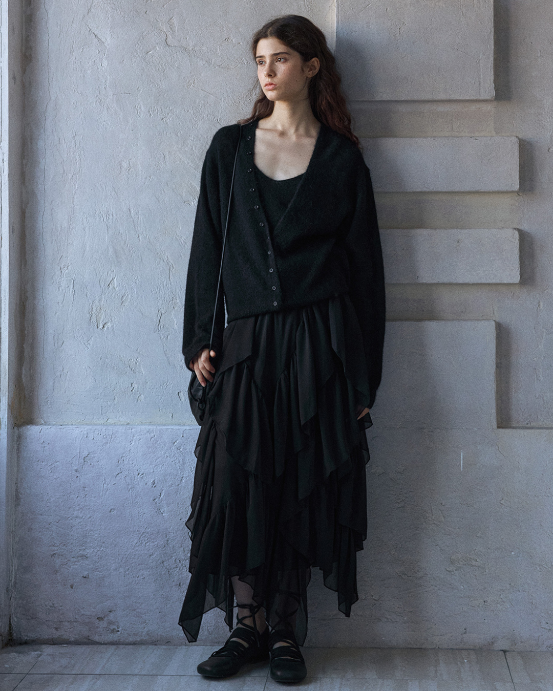 Vネックニットカーディガン 10169