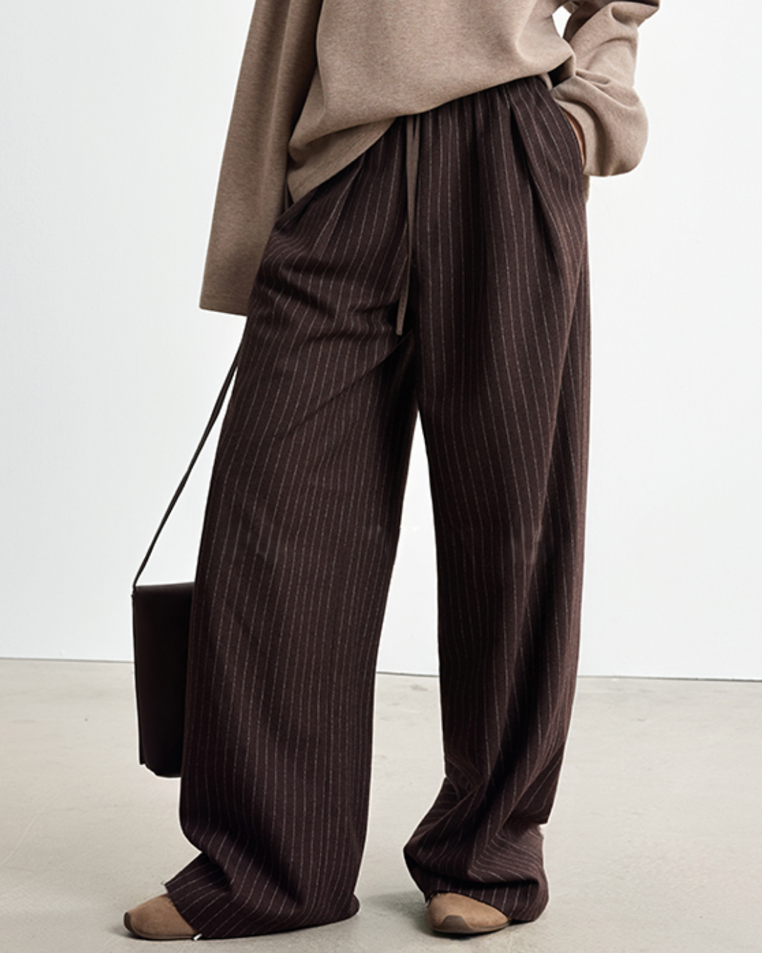 ドローストリングストライプパンツ 10337