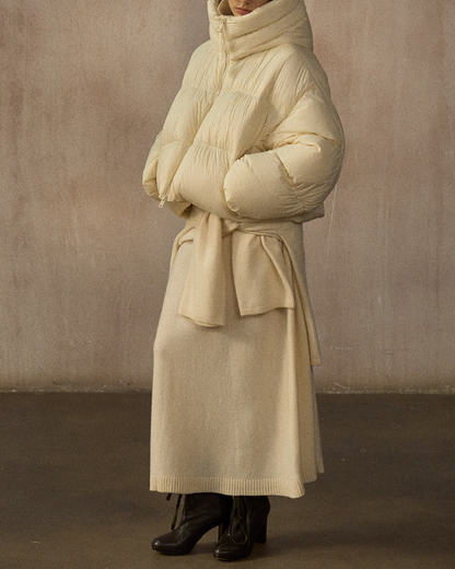 フーディーショートダウンコート 10243