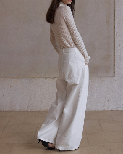 ウオッシュシミターデニムパンツ 10230