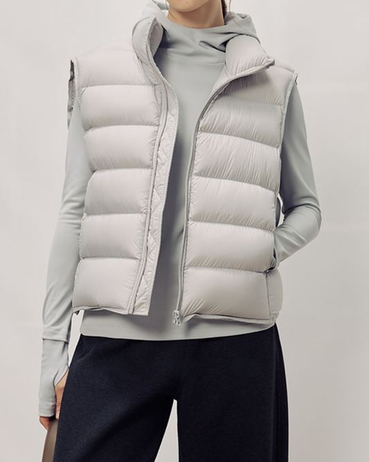 タートルスタンドカラーボリュームダウンベスト 10334