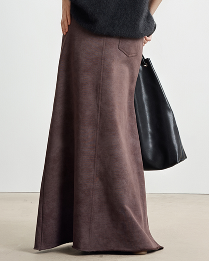 アシンメトリーデザインフレアロングスカート 10331