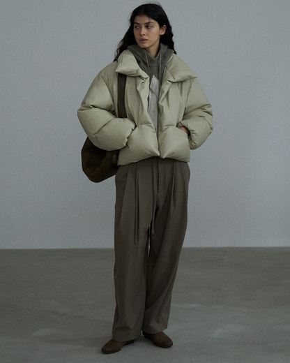 ハイネックコンパクトパファーコート 10373