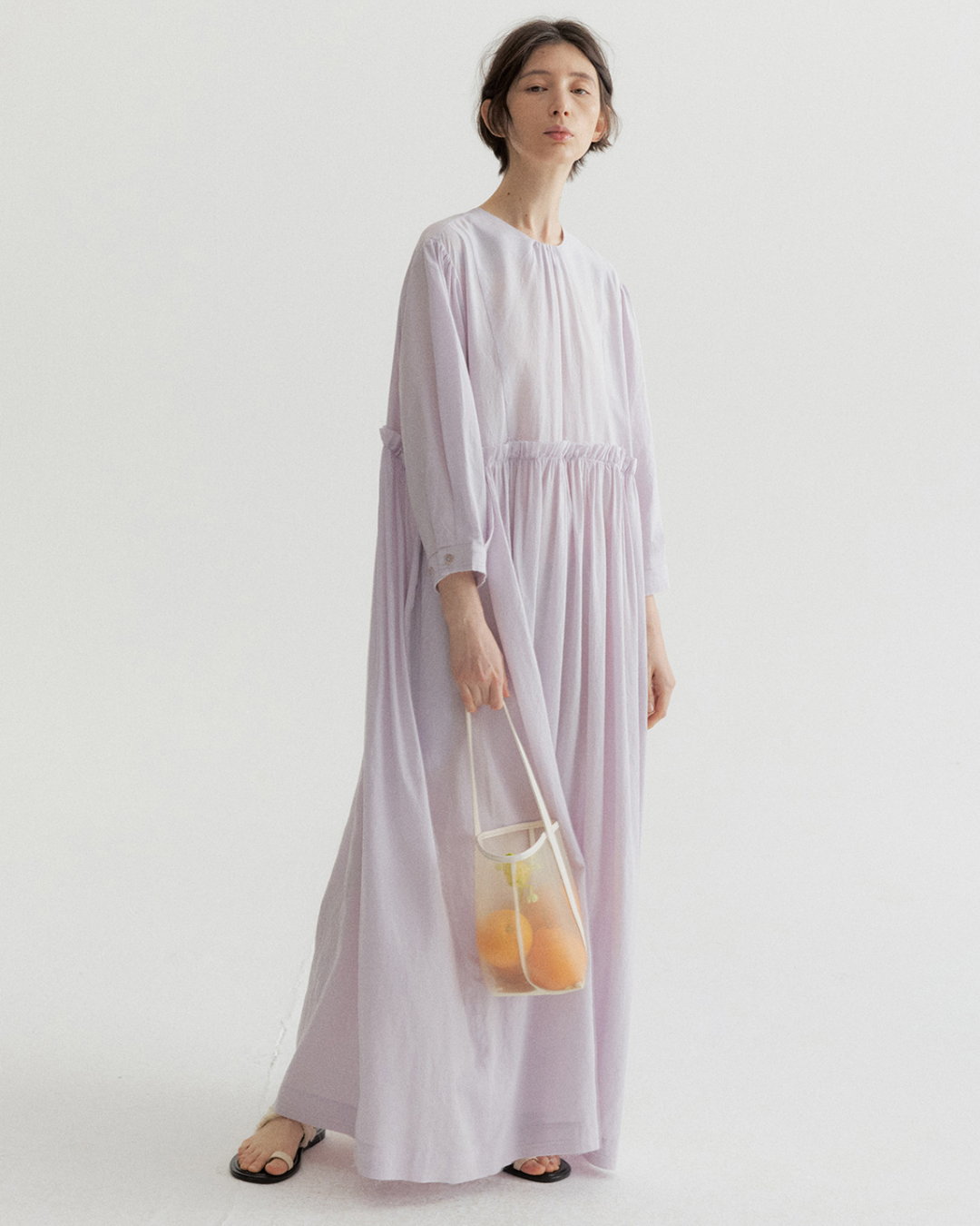 シルエットプラスロングワンピース 10476