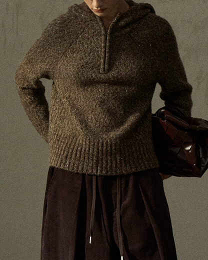 ハーフジッパーフーディープルオーバー 10278