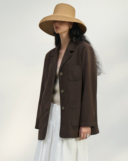 シャープラインスエードテーラード 10459