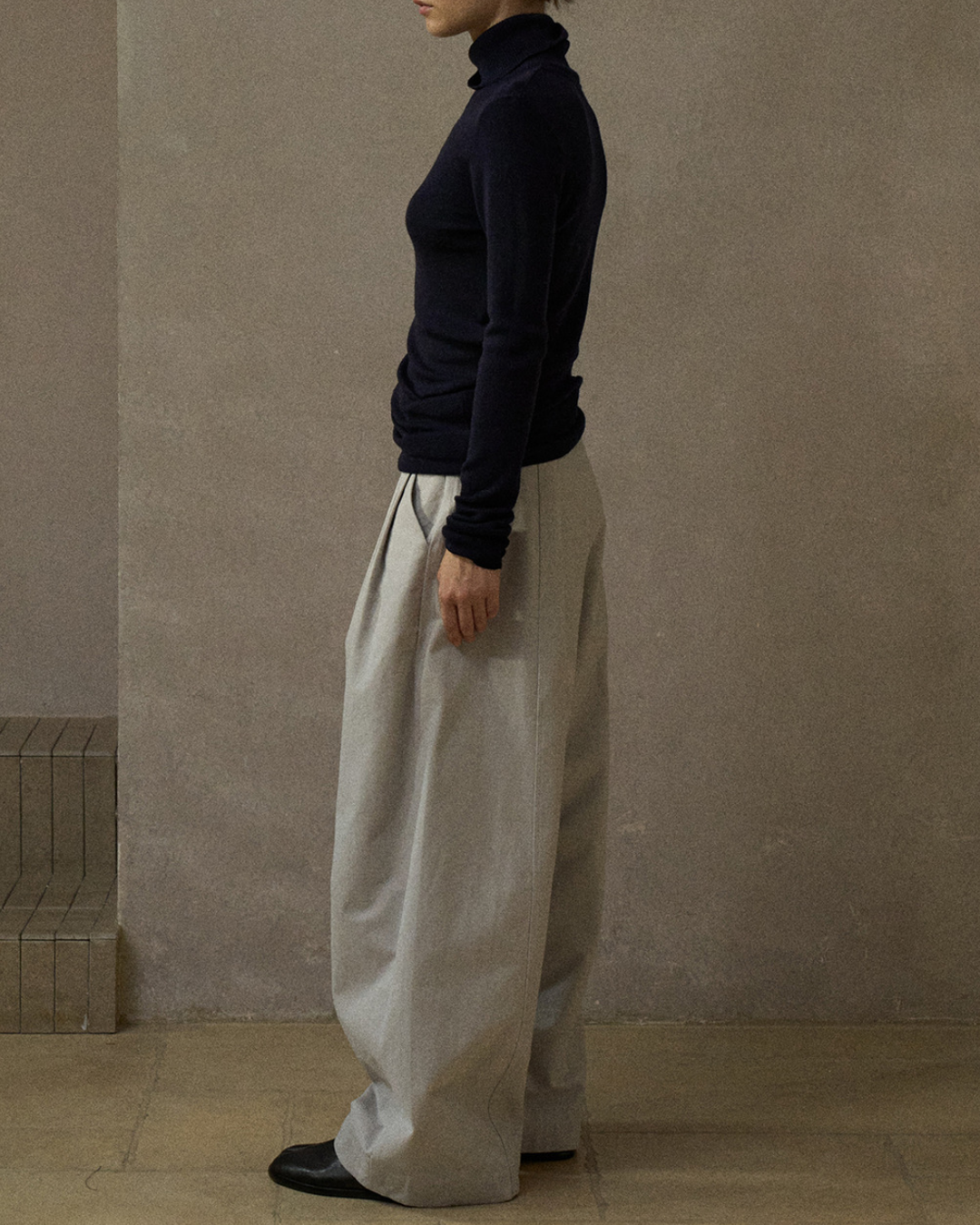 ハイネックスリムニットプルオーバー 10291