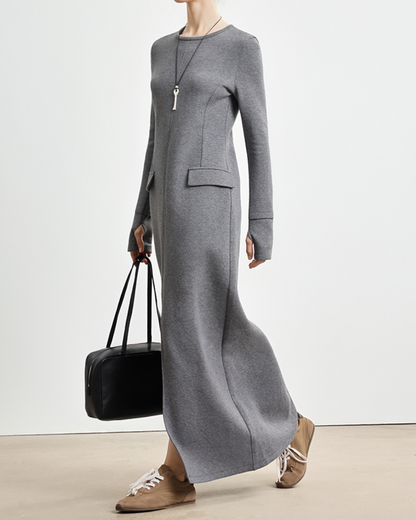 シームラインロングスリムワンピース 10330