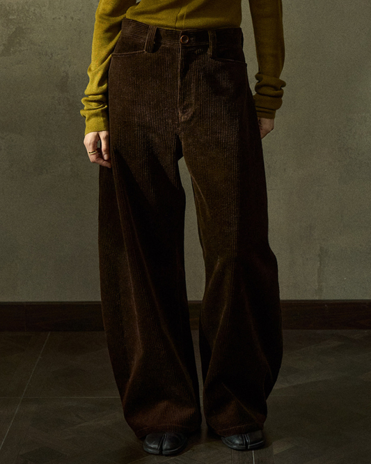 ハイウエストコーデュロイカーブパンツ 10205