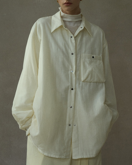 キルティングポケットオーバーシャツ 10202