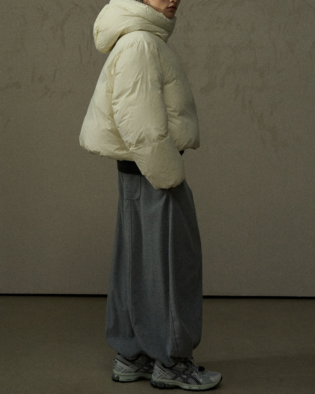 スタンドカラーショートダウンコート 10282