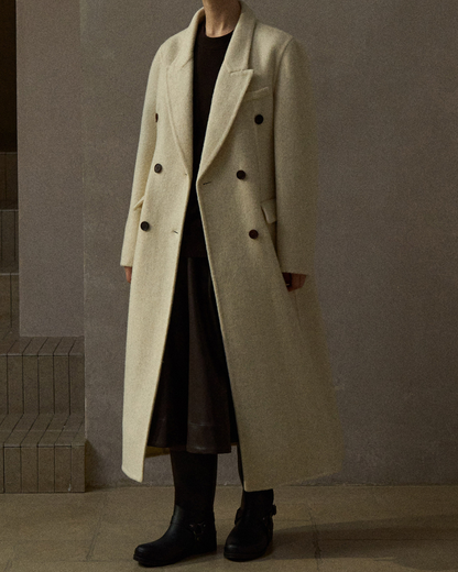 ダブルブレストロングコート 10285