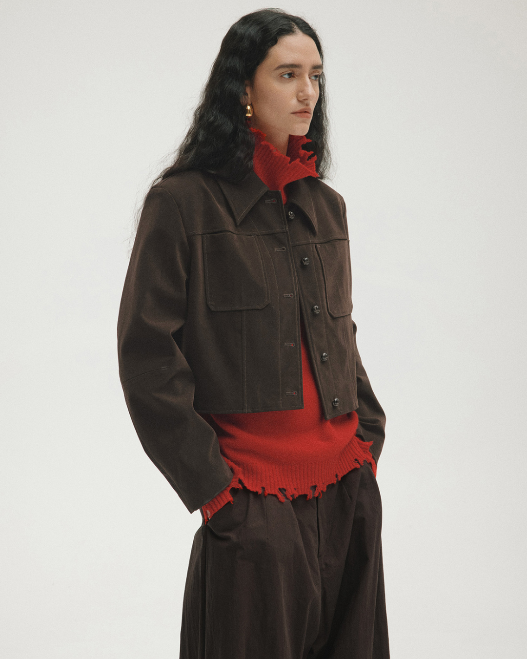 エフォートレススエードショートジャケット 10466