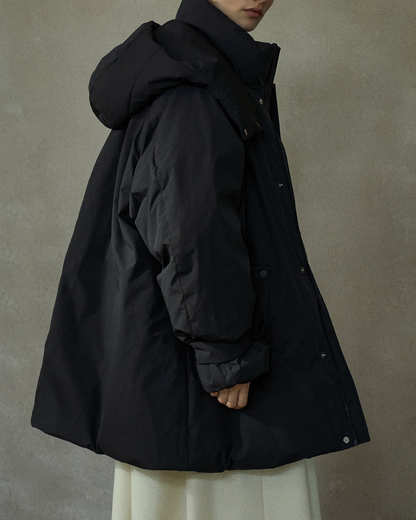 スタンドカラーミディダウンコート 10284