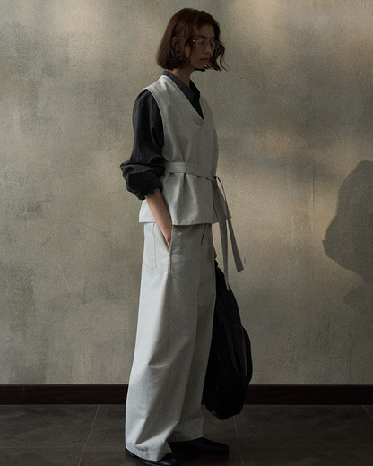 デニムカーブブレードパンツ 10346