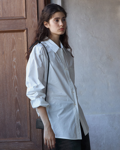 ウエストタックロングブラウス 10165