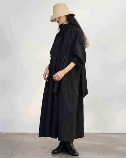 サイレントスカーフロングワンピース 10429