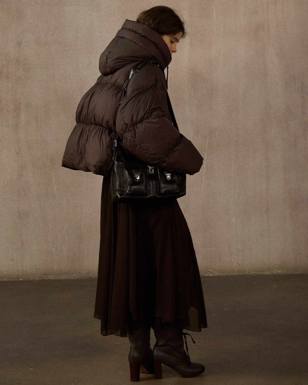 ショートフーディーダウンコート 10254