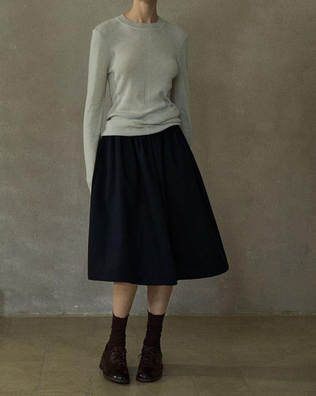 ハイウエストフレアカジュアルスカート 10210