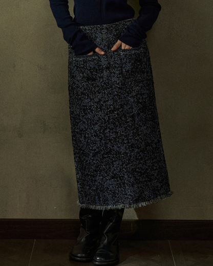 モノフォーム スリットツイードスカート 10442