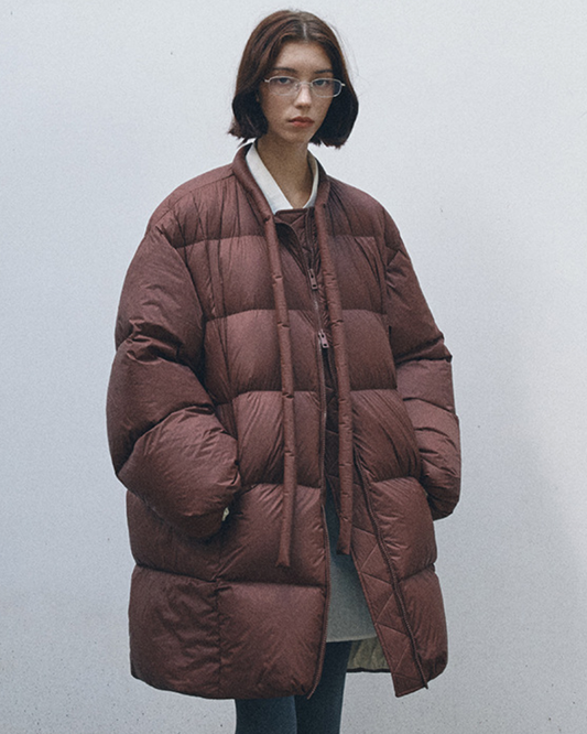 ミディストラップダウンコート 10375