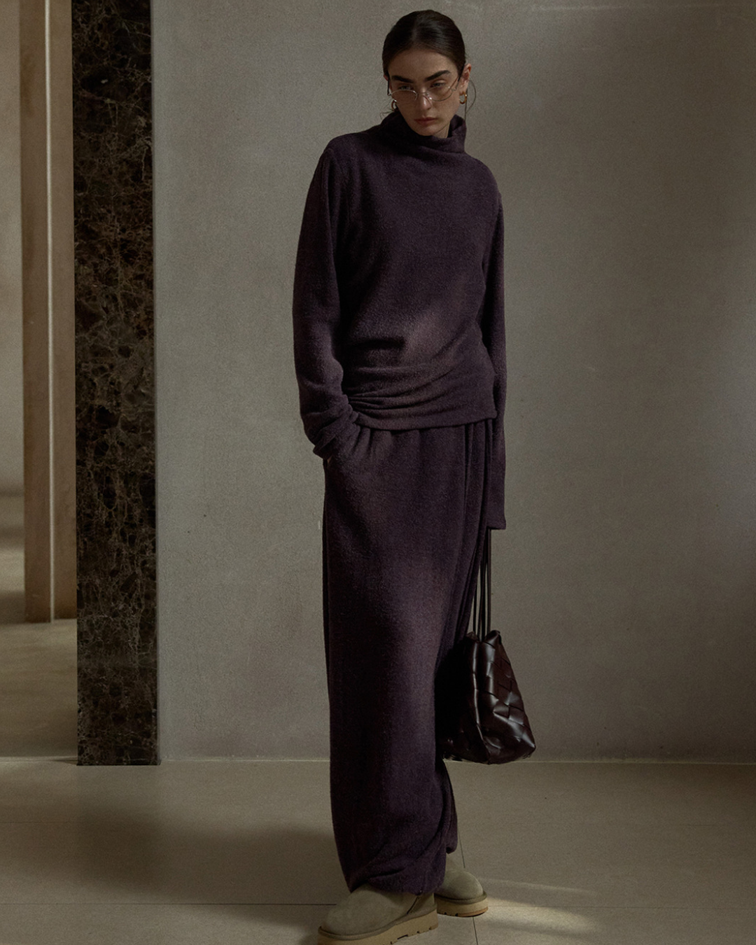 ベーシックニットハイネック 10486