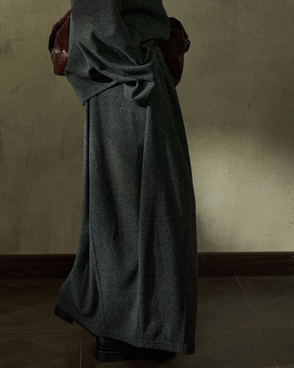 ウエストゴムロングルーズスカート 10215