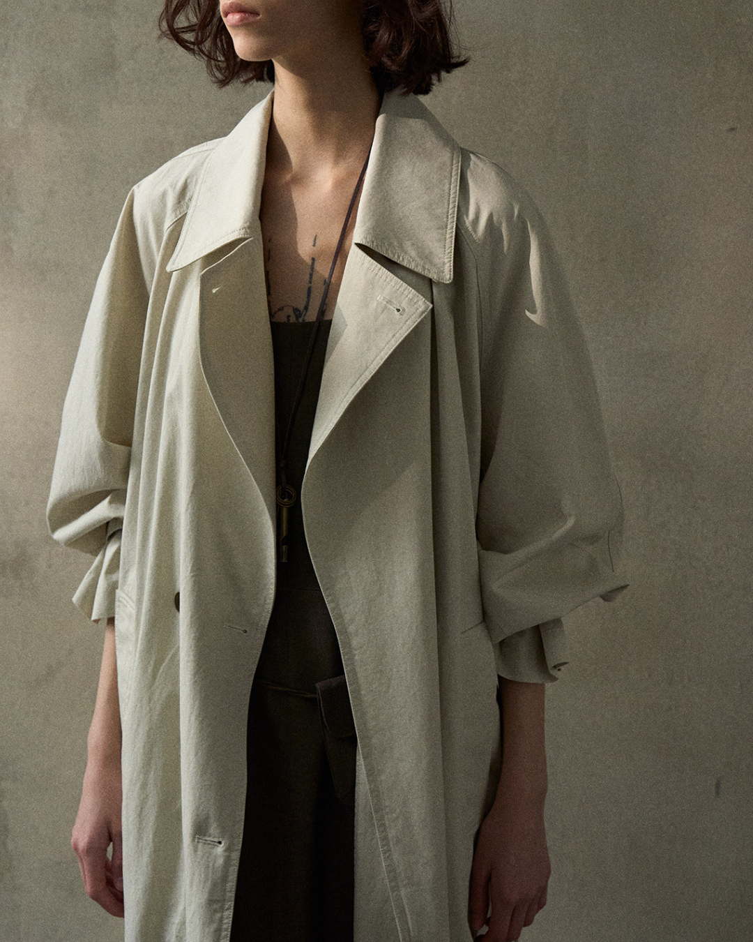 バルーンシルエットトレンチコート 10345