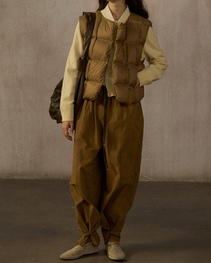 キルティングダウンショートベスト 10242