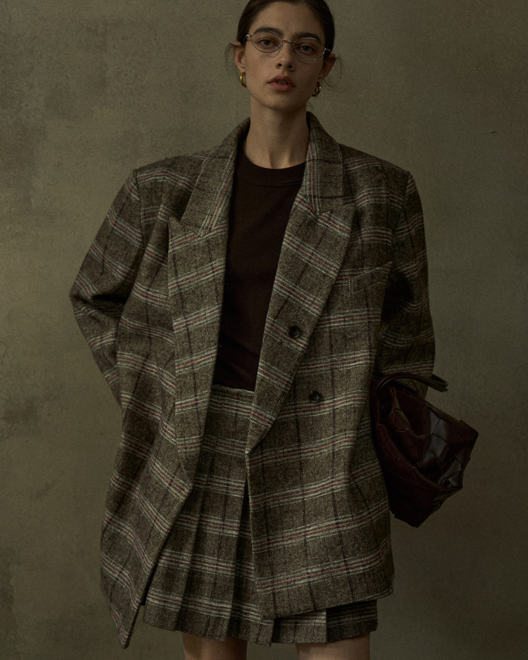 ディムトーンチェックジャケット 10436