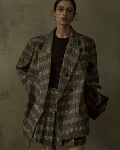 ディムトーンチェックジャケット 10436