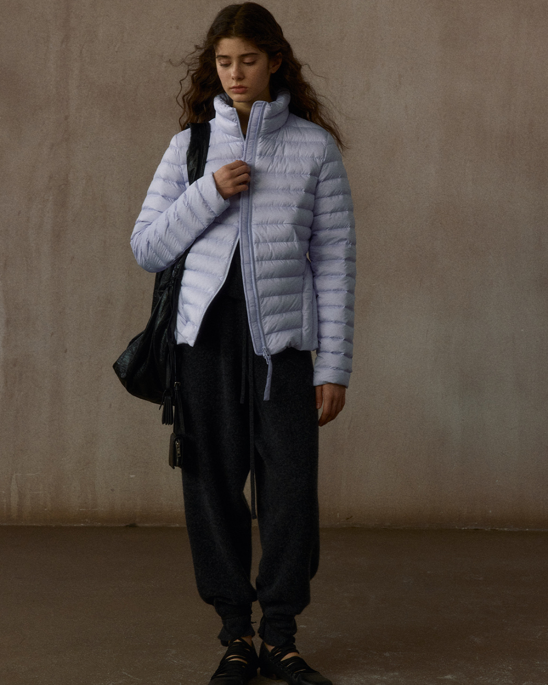 スタンドカラーショートスリムコート 10305