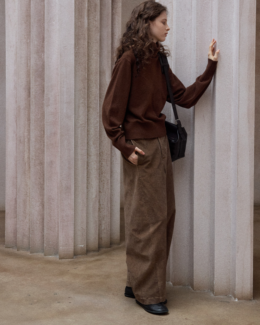 タートルネックウォームトーンニットプルオーバー 10138