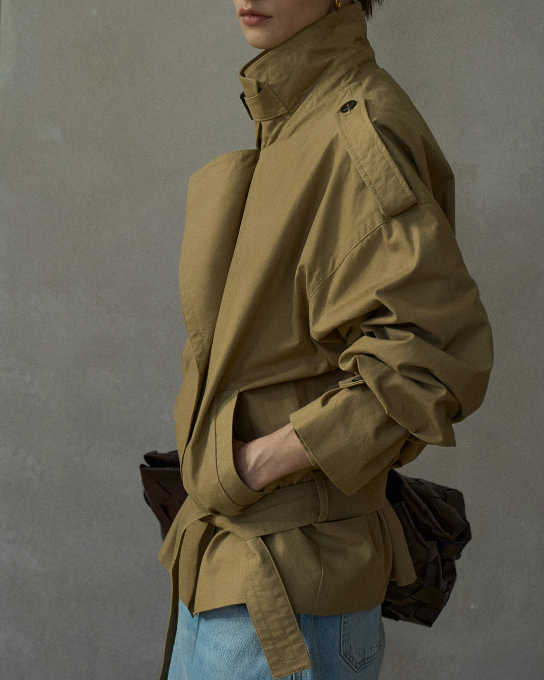 ダブルブレストミディジャケット 10221