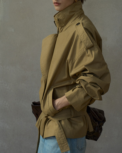 ダブルブレストミディジャケット 10221