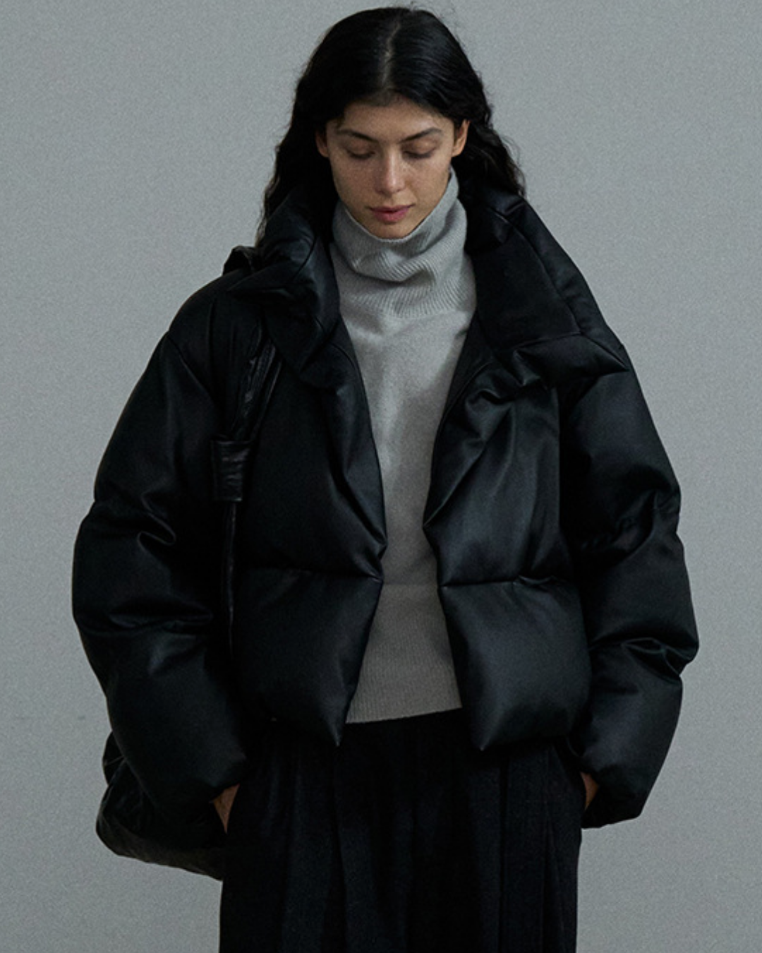 ハイネックコンパクトパファーコート 10373