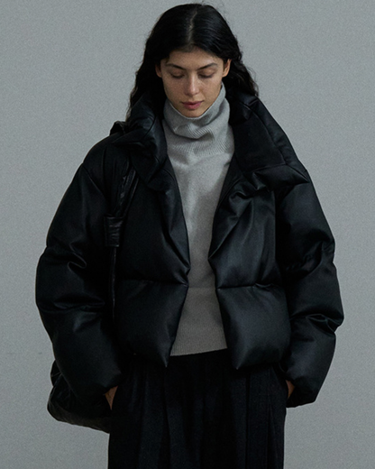 ハイネックコンパクトパファーコート 10373