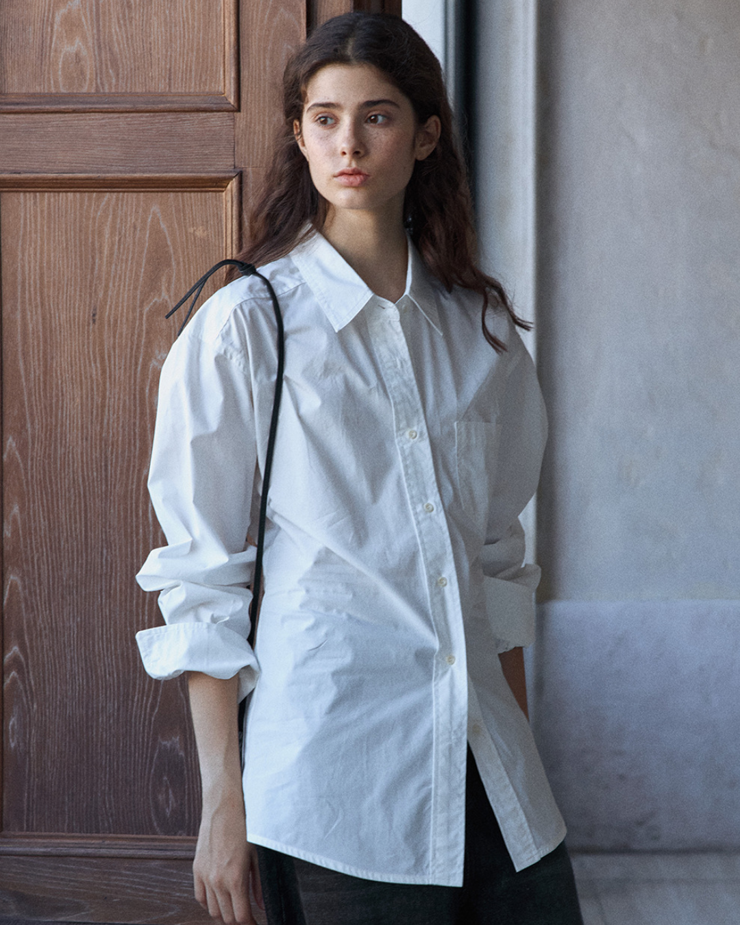 ウエストタックロングブラウス 10165