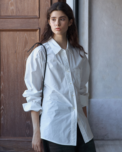 ウエストタックロングブラウス 10165