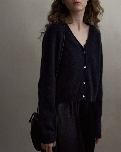 シャープショートニットカーディガン 10497