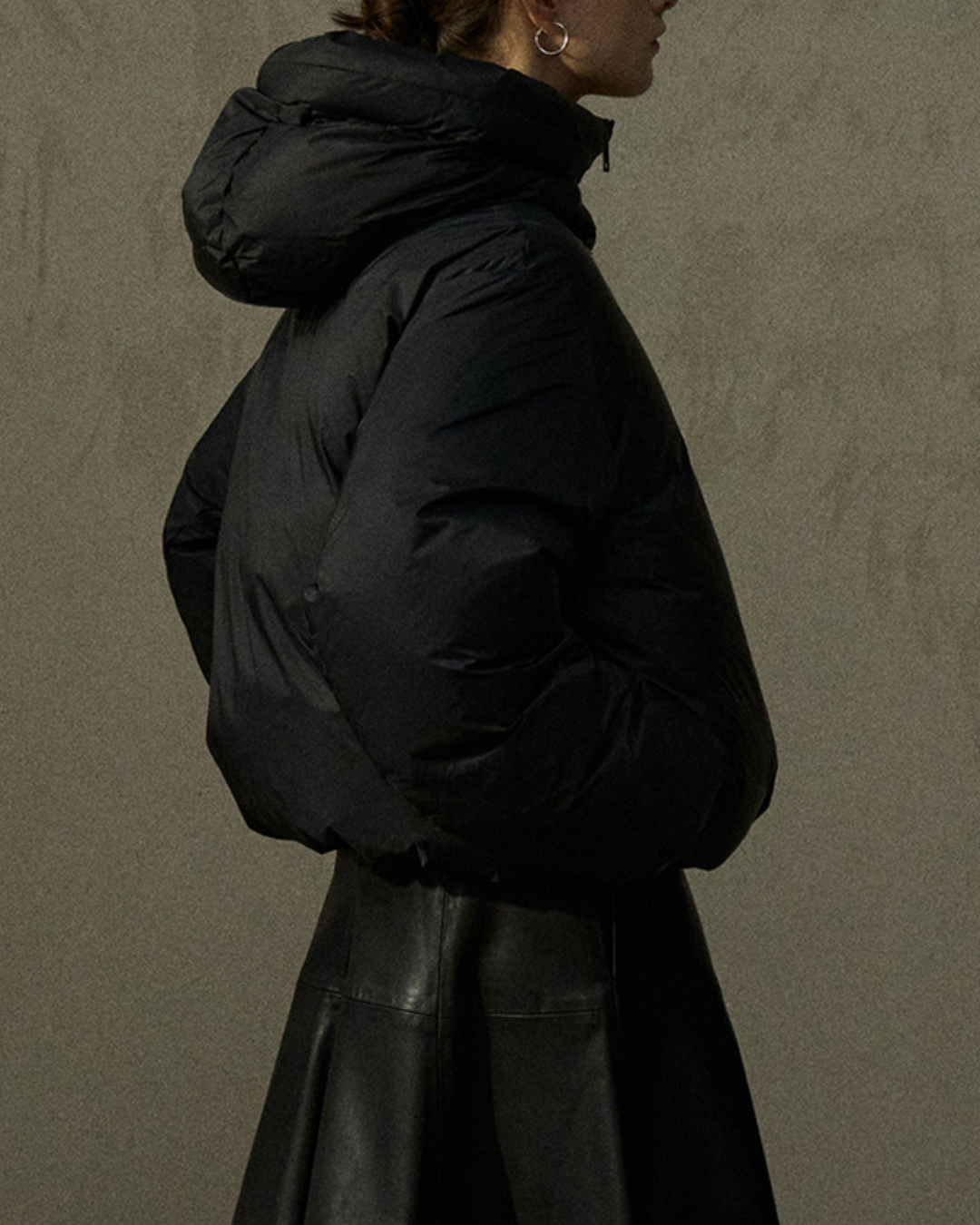 スタンドカラーショートダウンコート 10282