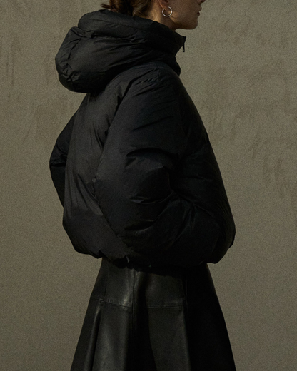 スタンドカラーショートダウンコート 10282