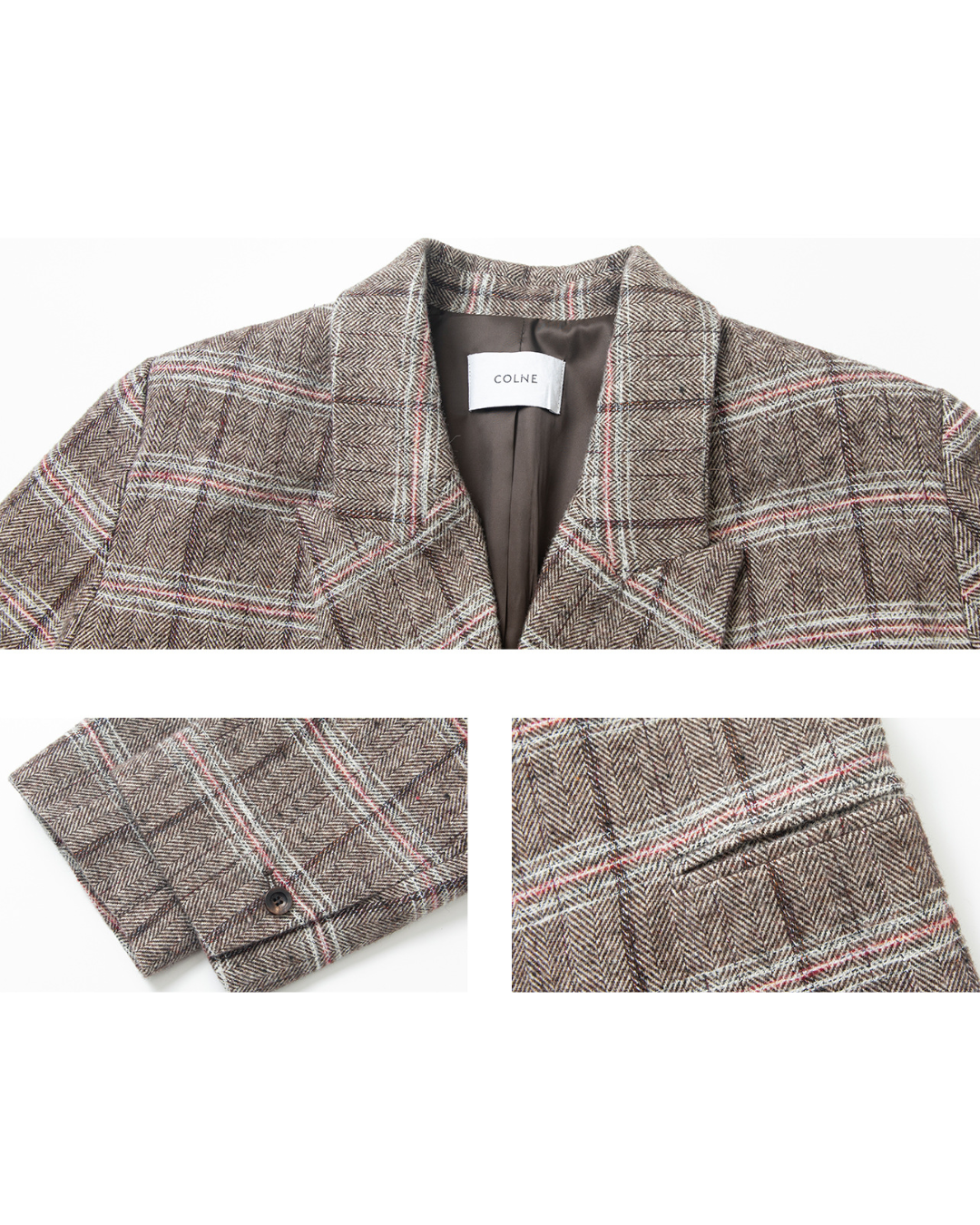 ディムトーンチェックジャケット 10436