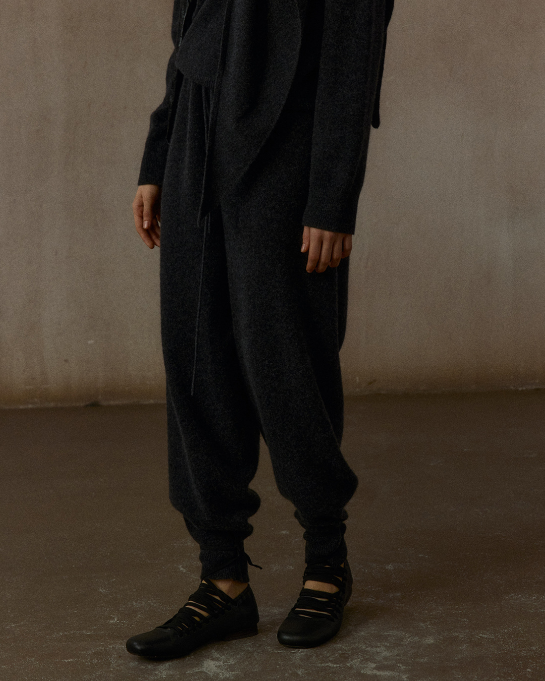 クロップドウエストゴムカジュアルパンツ 10312