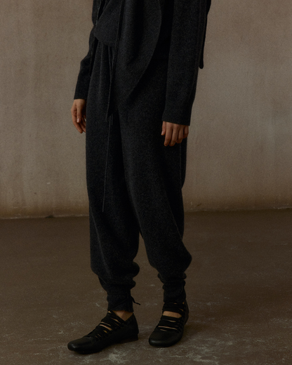 クロップドウエストゴムカジュアルパンツ 10312