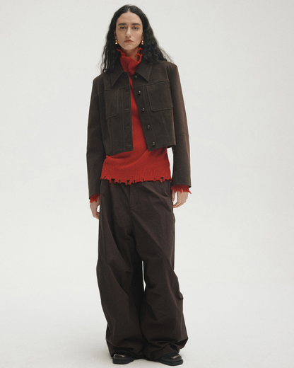 エフォートレススエードショートジャケット 10466