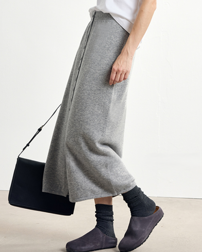 フロントスリットボタンデザインロングスカート 10329