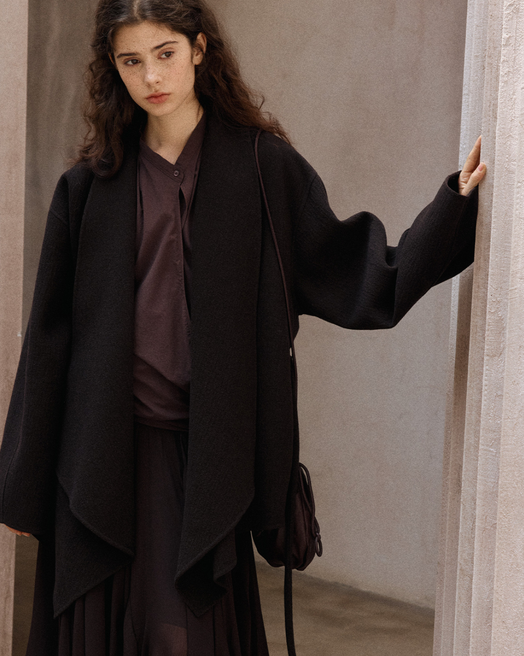 ビッグカラーデザインロングジャケット 10170