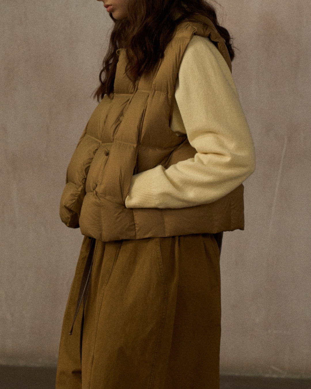 キルティングダウンショートベスト 10242